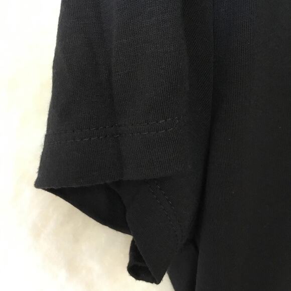 True Religion Black Buddha Crystal V-Neck T-Shirt - Picture 4 of 7